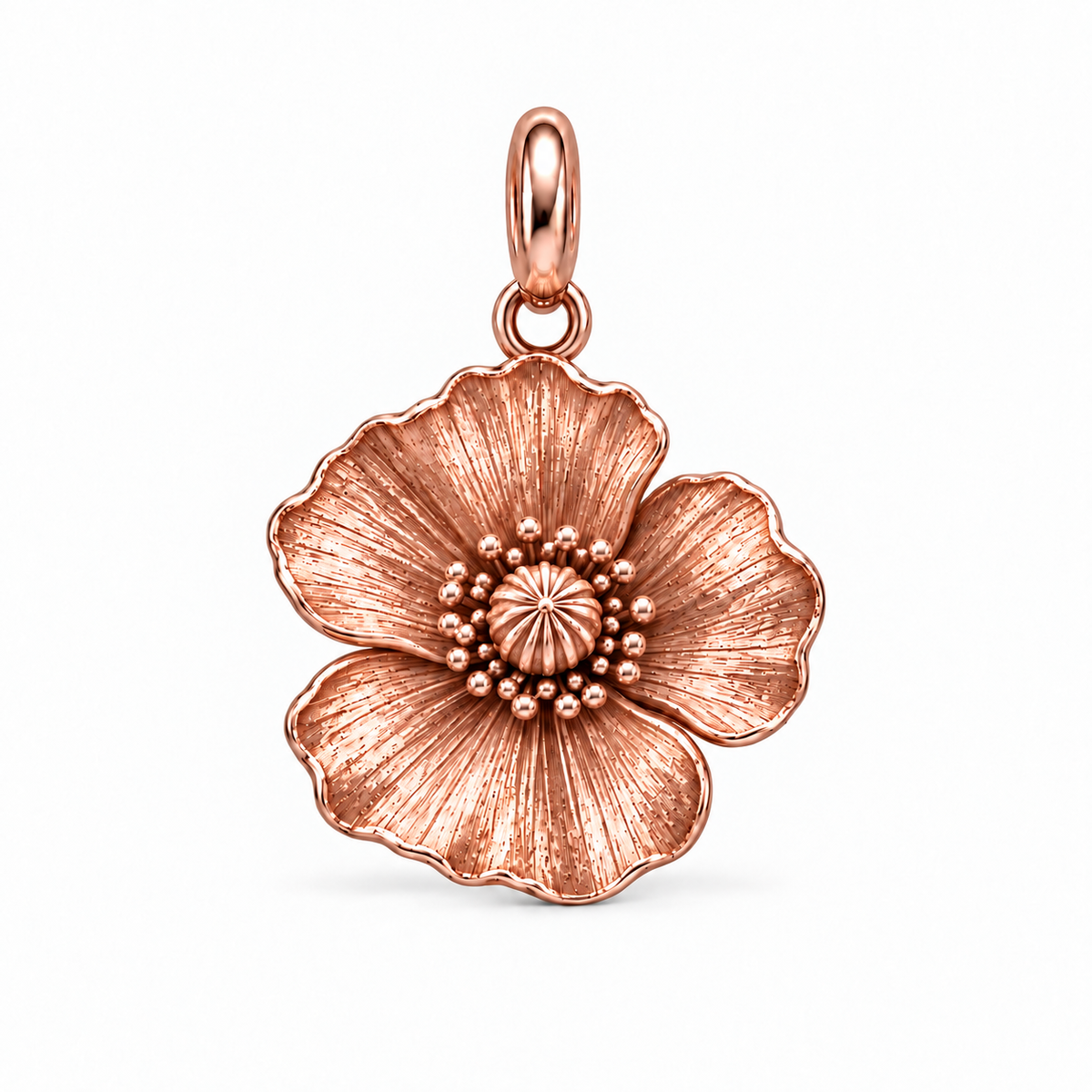 Blooming Memories — Petite Botanical Flower Charm and Polyester Cord Bracelet Set