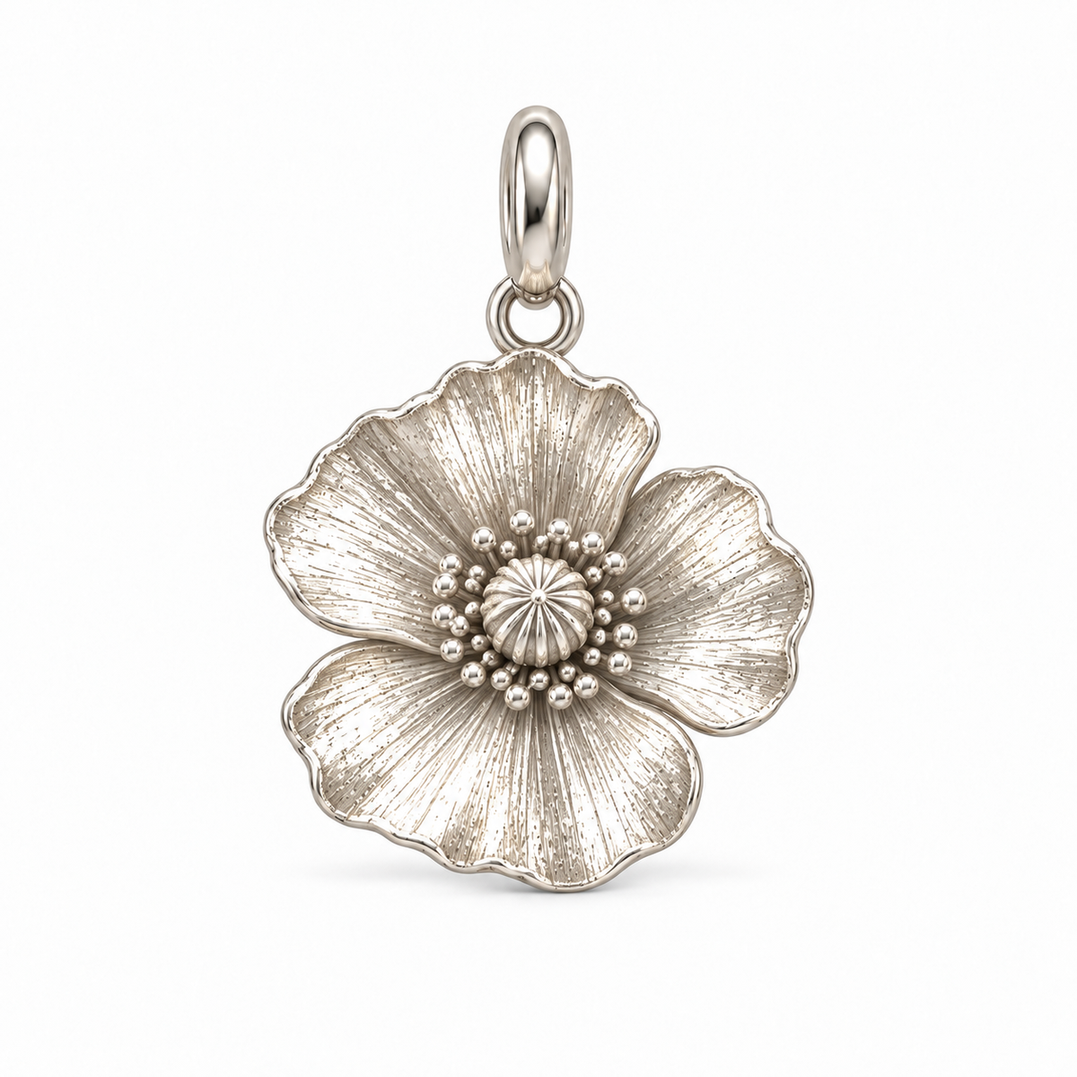 Blooming Memories — Petite Botanical Flower Charm and Polyester Cord Bracelet Set