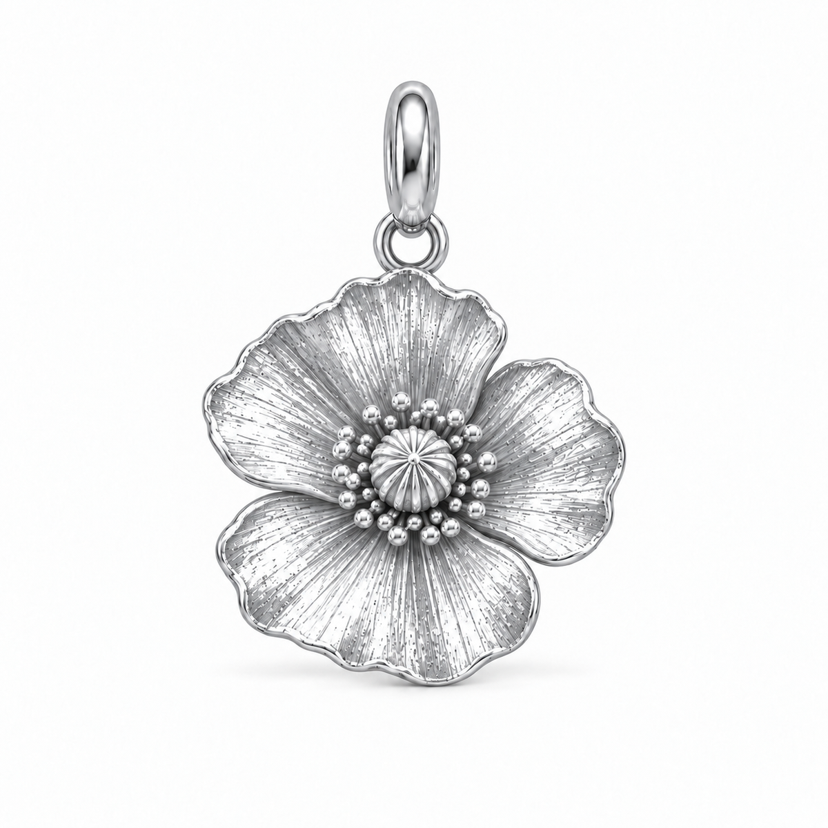 Blooming Memories — Petite Botanical Flower Charm and Polyester Cord Bracelet Set