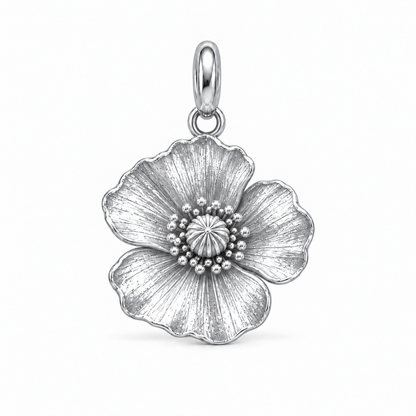 Blooming Memories — Petite Botanical Flower Charm and Polyester Cord Bracelet Set