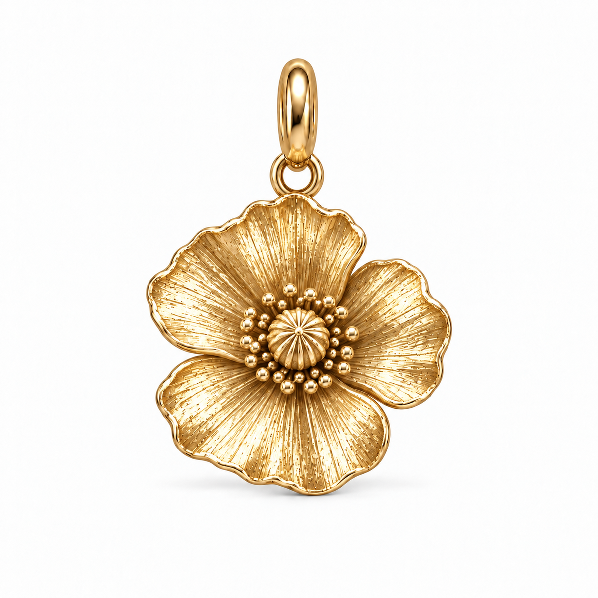 Blooming Memories — Petite Botanical Flower Charm and Polyester Cord Bracelet Set