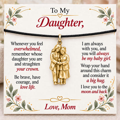 Joined Hands, Courage from Mom — Main image, gold finish