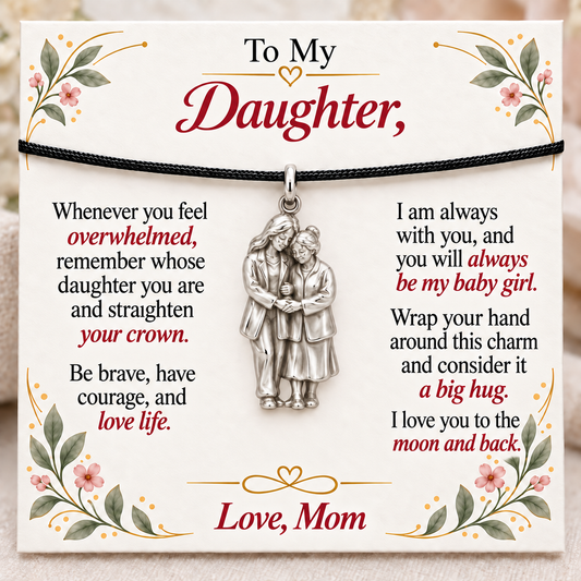 Joined Hands, Courage from Mom — Main image, silver finish