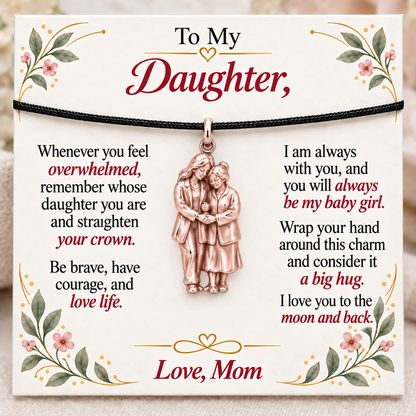 Joined Hands, Courage from Mom — Main image, rose gold finish