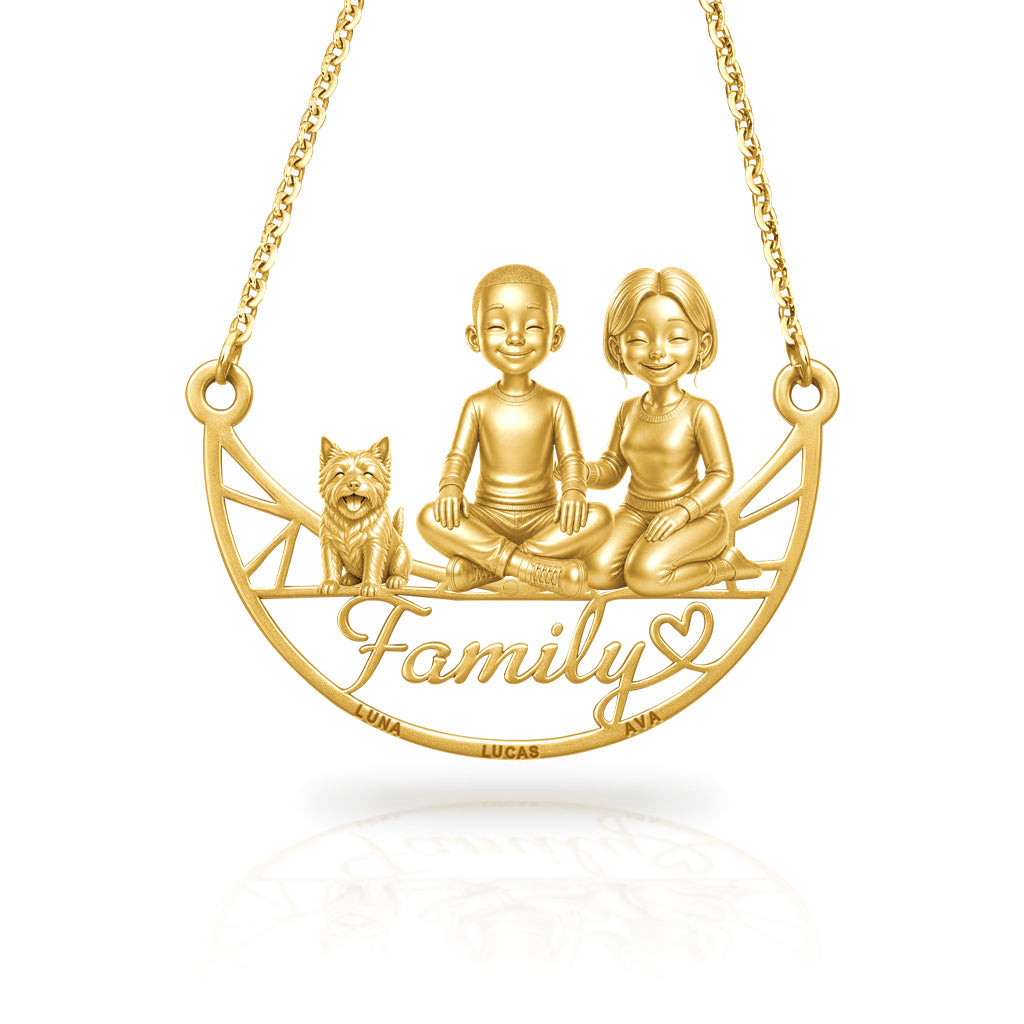 Soulyshine Norwich Terrier family and dog handcrafted necklace