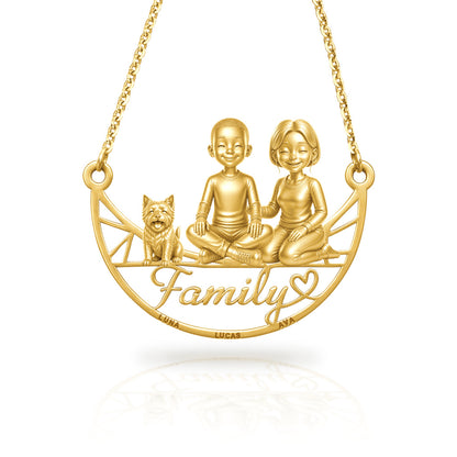 Soulyshine Norwich Terrier family and dog handcrafted necklace