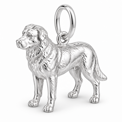 Polished silver dog charm – Anatolian Shepherd Dog