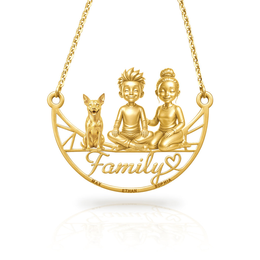 Soulyshine Rat Terrier family and dog handcrafted necklace