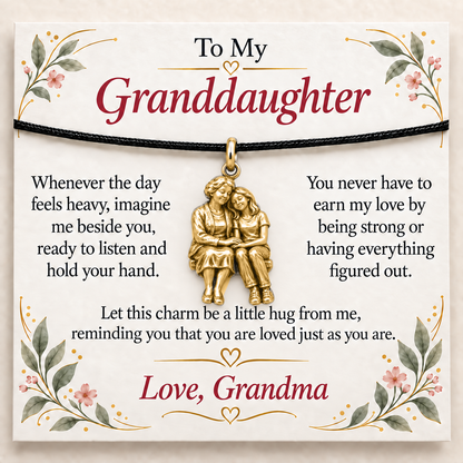 Grandma's Listening Charm: You Are Always Loved — Main image, gold finish