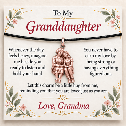 Grandma's Listening Charm: You Are Always Loved — Main image, rose gold finish