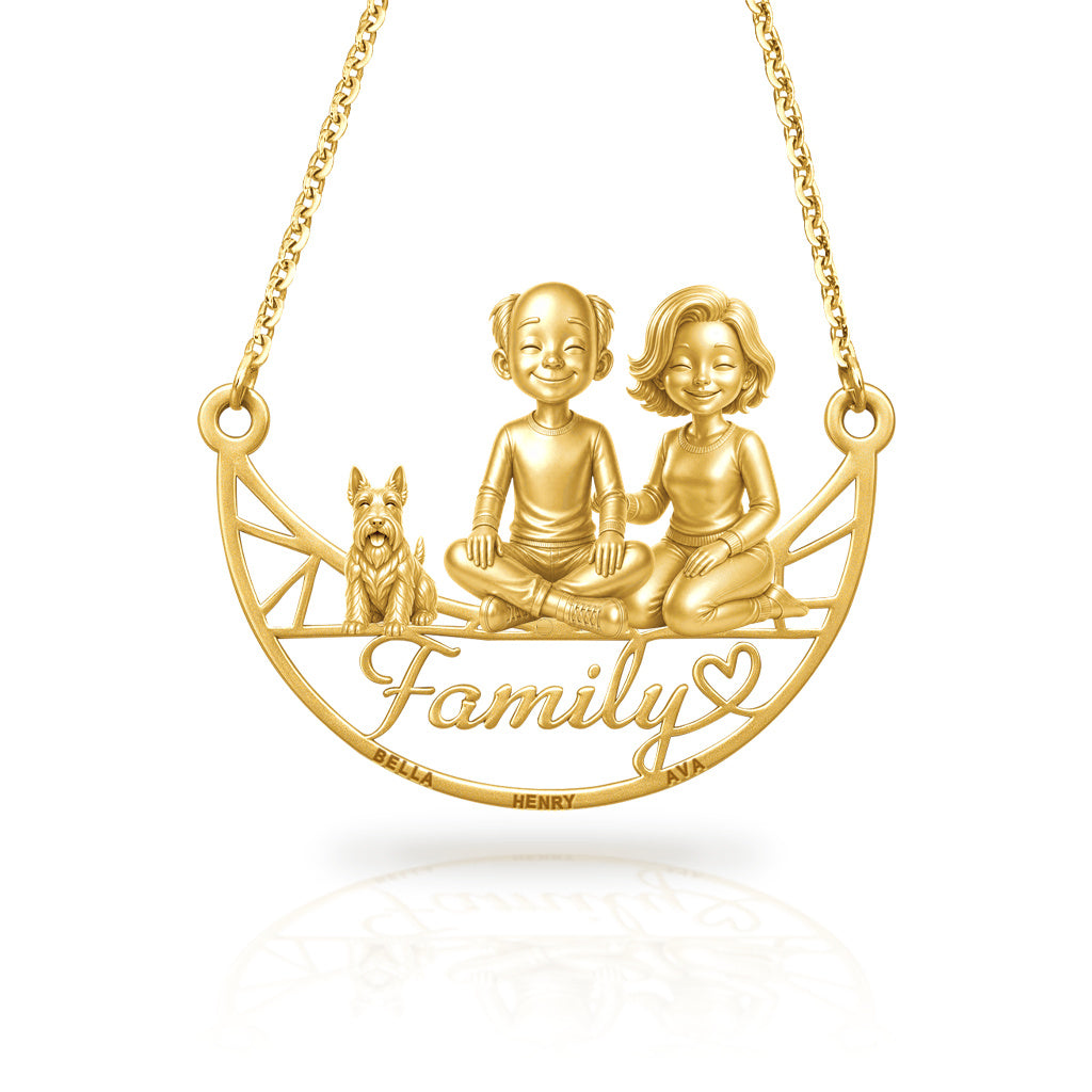 Soulyshine Scottish Terrier family and dog handcrafted necklace