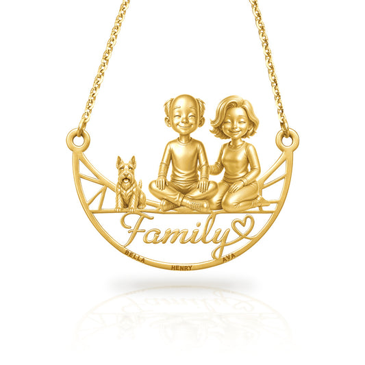 Soulyshine Scottish Terrier family and dog handcrafted necklace