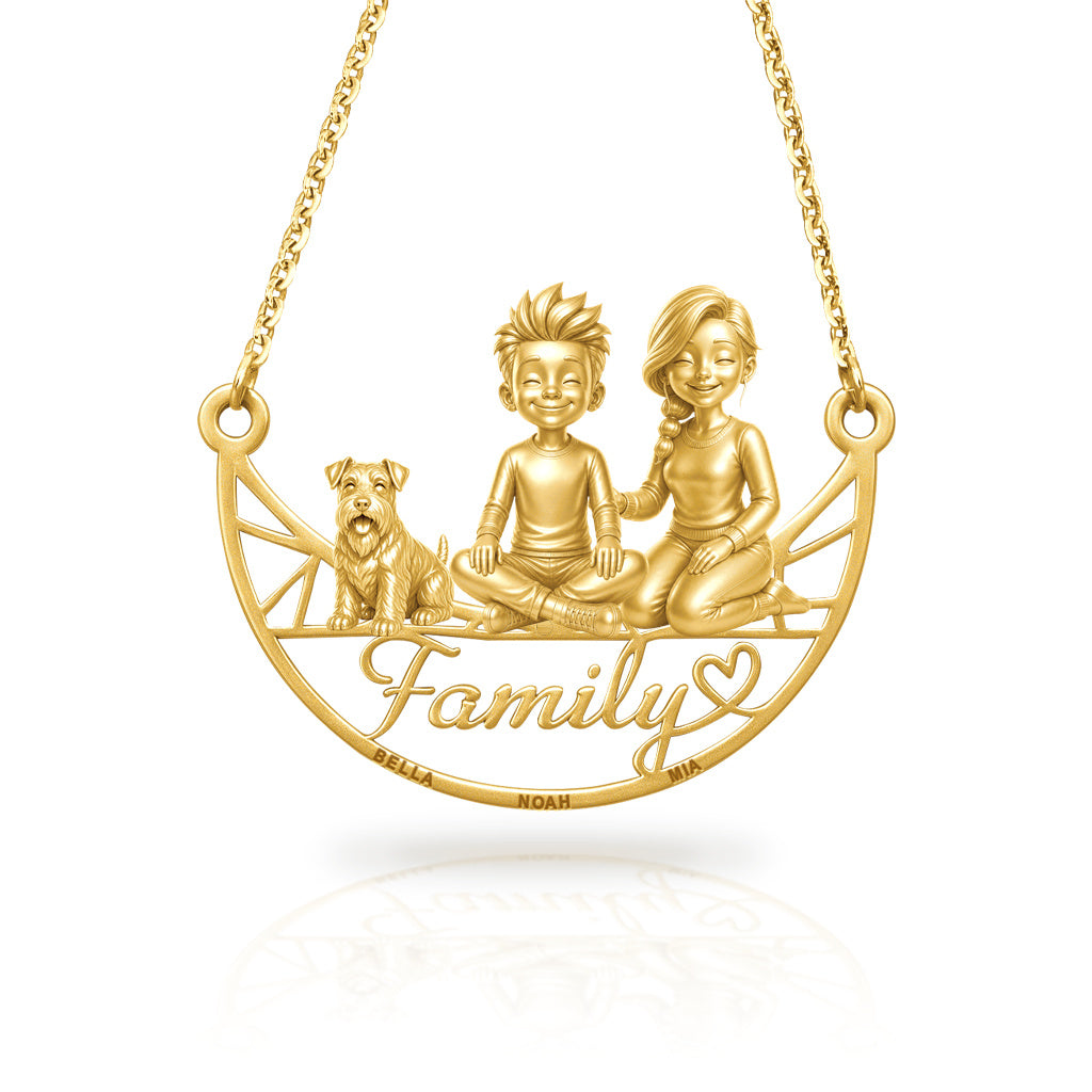 Soulyshine Sealyham Terrier family and dog handcrafted necklace