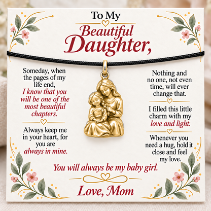 Braided with Care, Held in Mom’s Heart — Main image, gold finish