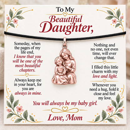 Braided with Care, Held in Mom’s Heart — Main image, rose gold finish