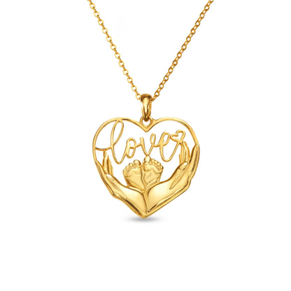 Soulyshine Love’s First Steps 14K Gold Vermeil Necklace