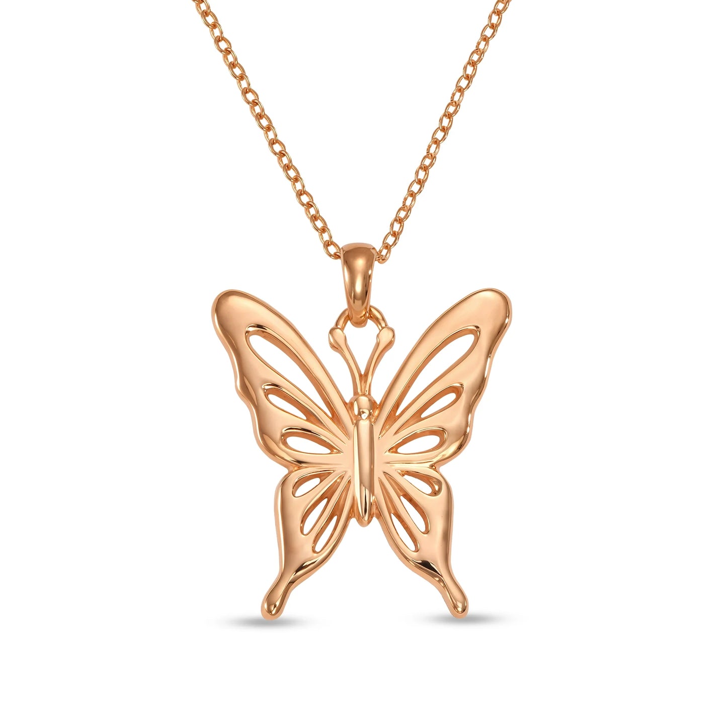 Soulyshine Wings of Grace Rosegold Vermeil Necklace