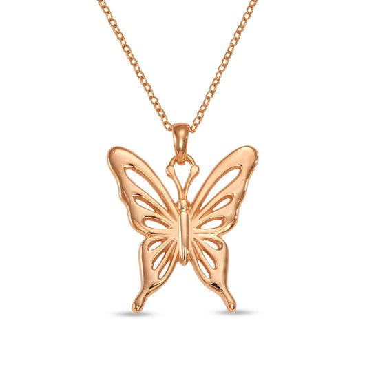Soulyshine Wings of Grace Rosegold Vermeil Necklace