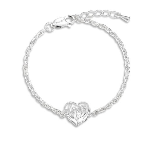 Love’s First Steps Silver Bracelet