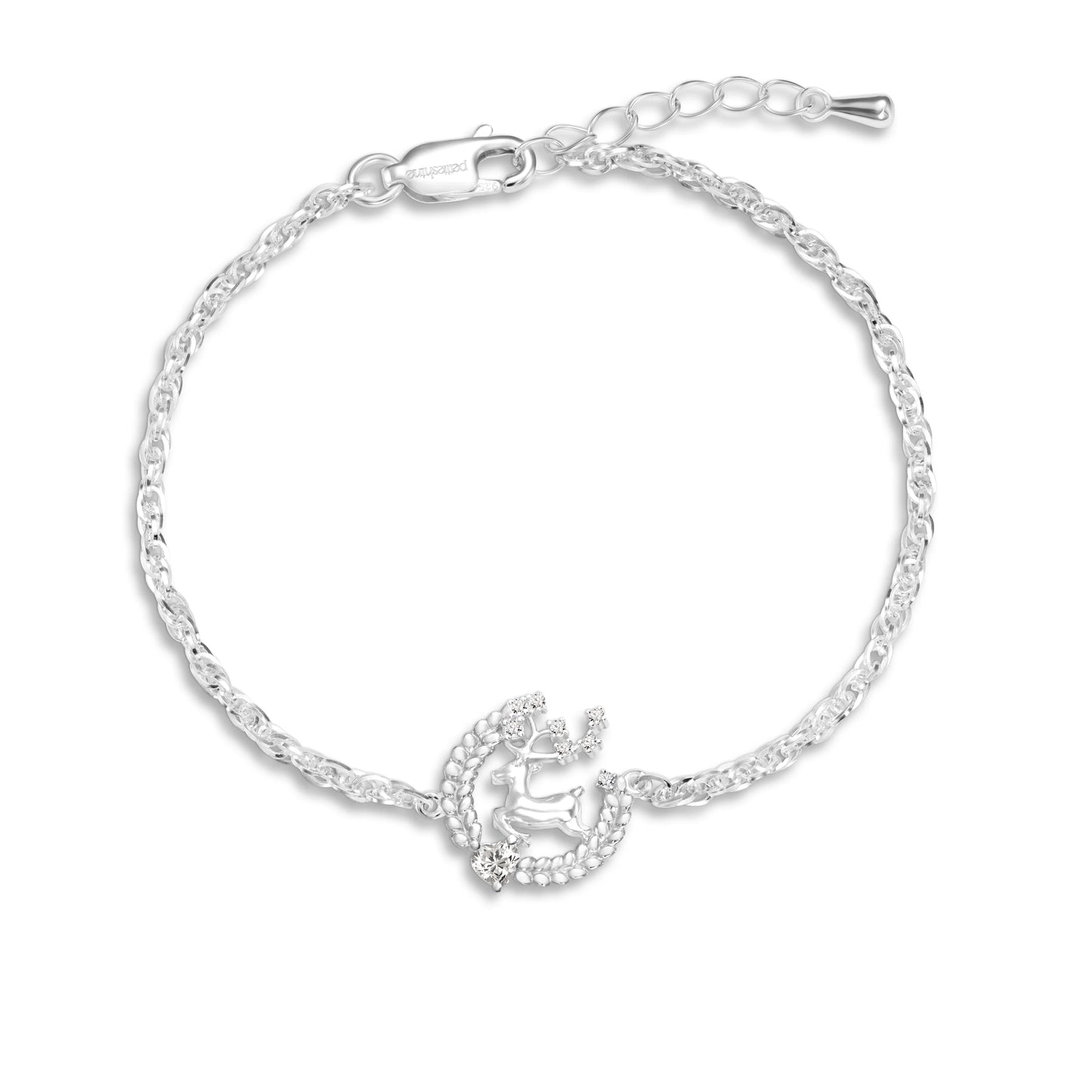 Everglow Reindeer Silver Bracelet