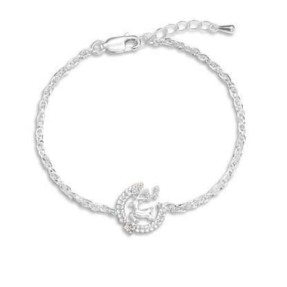 Everglow Reindeer Silver Bracelet