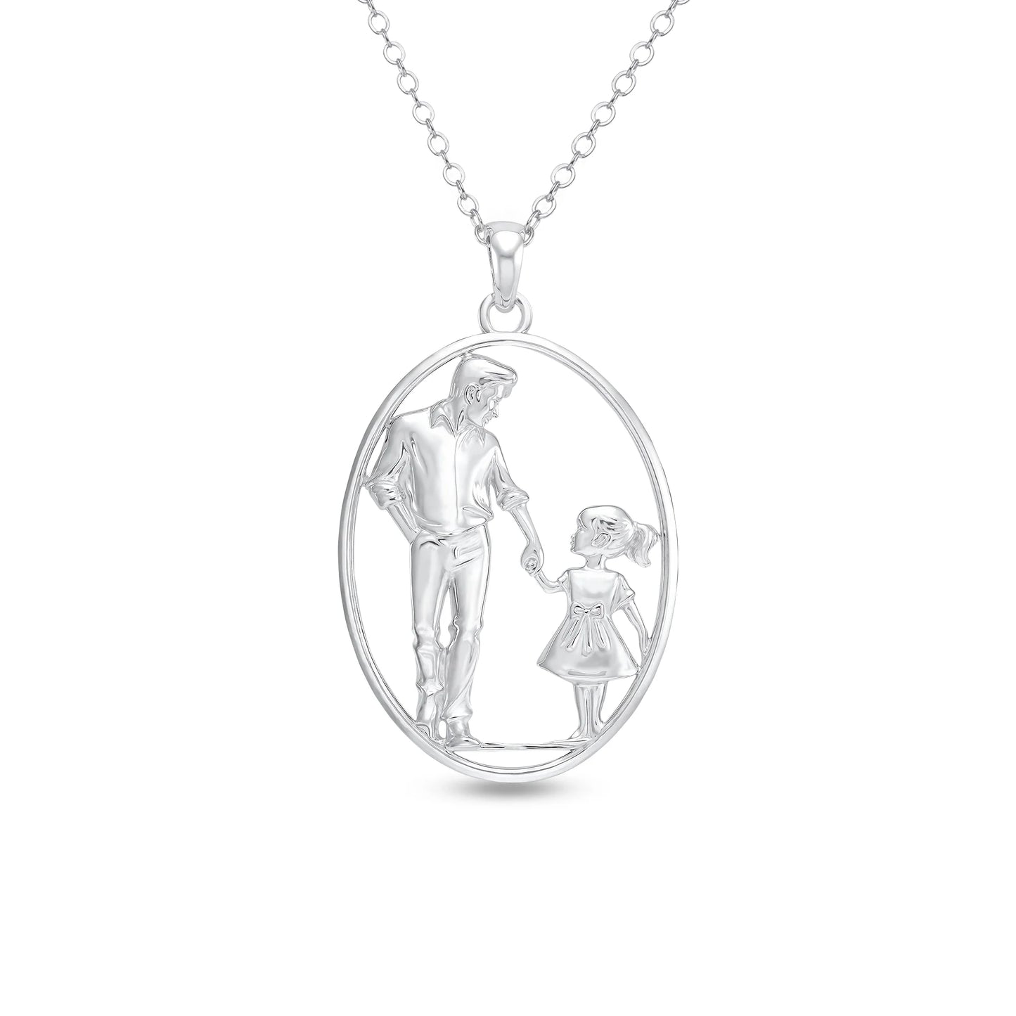 Soulyshine Daddy’s Little Girl Silver Necklace