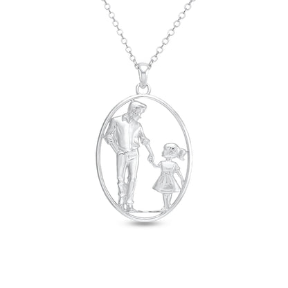 Soulyshine Daddy’s Little Girl Silver Necklace