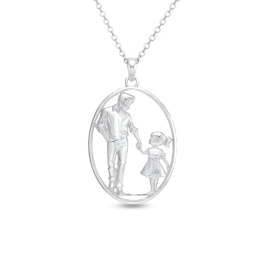 Soulyshine Daddy’s Little Girl Silver Necklace