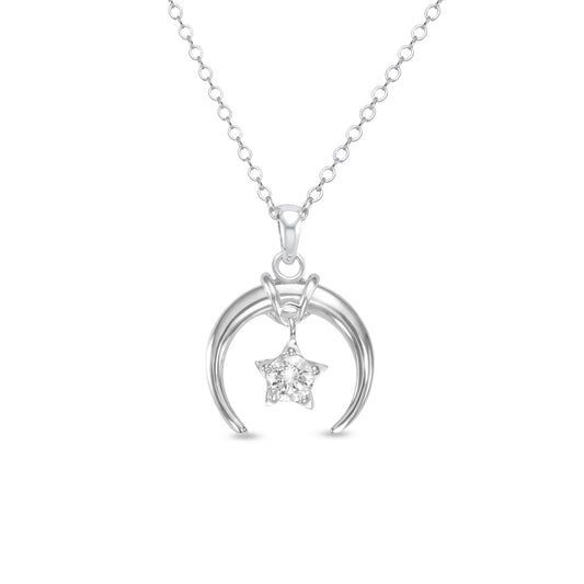 Soulyshine Guardian Moon Silver Necklace