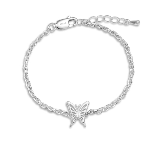 Wings of Grace Silver Bracelet