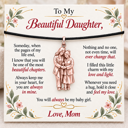 Love Changes Hands, Forever in Mom’s Heart — Main image, rose gold finish