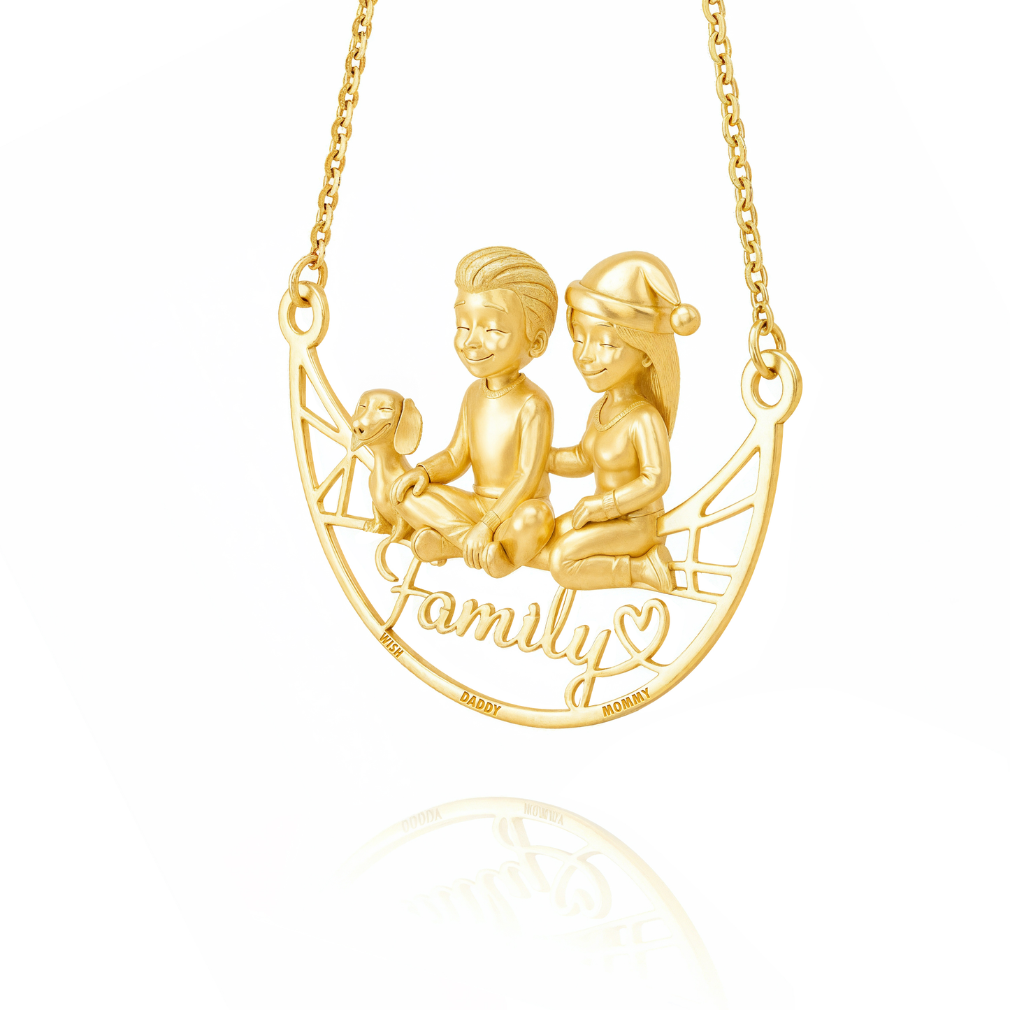 The Loving Home – Handcrafted Family & Pet Portrait Necklace