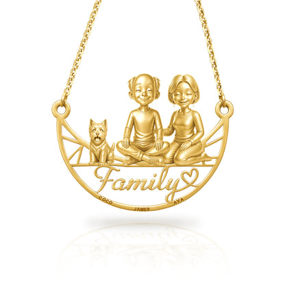 Soulyshine West Highland White Terrier family and dog handcrafted necklace