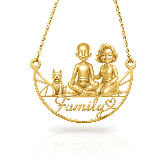 Soulyshine Westie family and dog handcrafted necklace