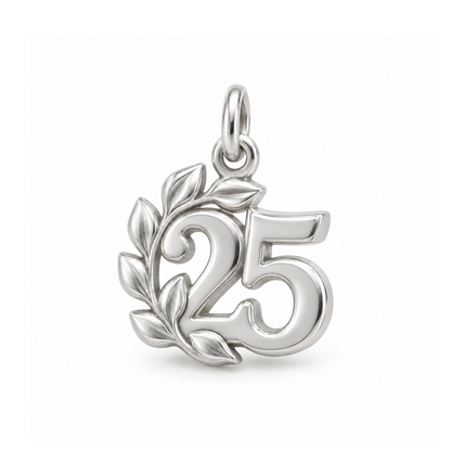 25th Anniversary Charm — Silver | charm-topics-remaining-444-2026-09-14 | topic-064