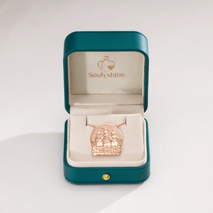 Soulyshine Personalized Sister Forever - Handmade Necklace in Silver/14K Gold Vermeil