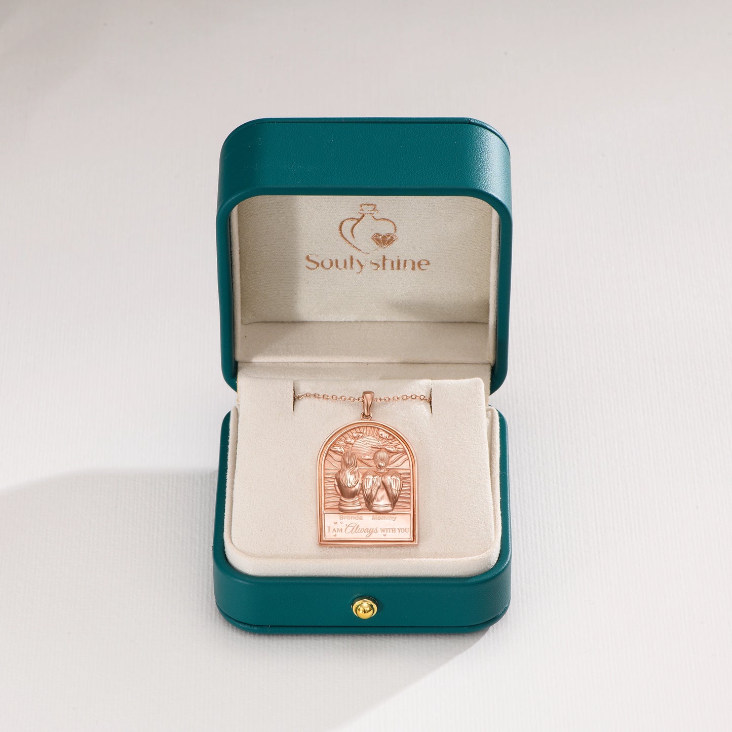 Soulyshine Personalized I Am Always With You - Handmade Necklace in Silver/14K Gold Vermeil