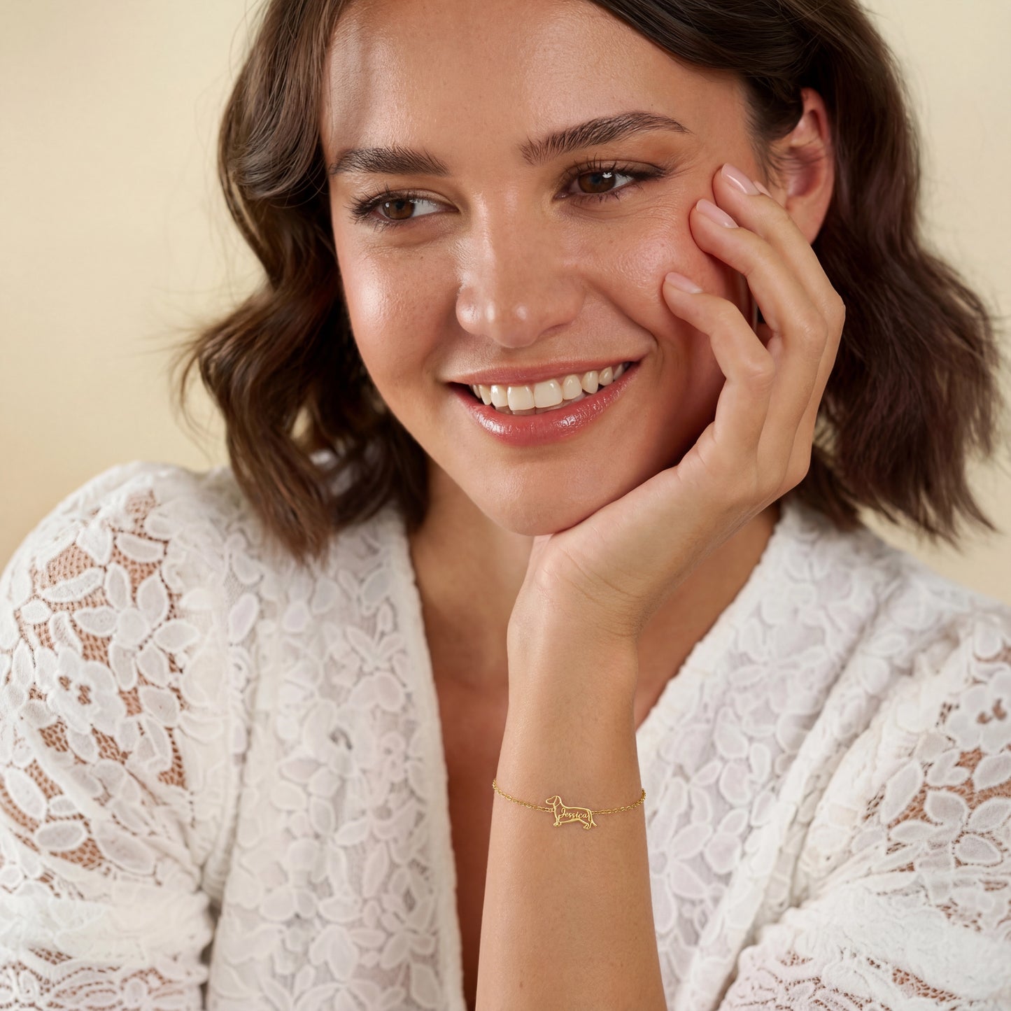 Soulyshine The Fine Line Dog Portrait - Handcrafted Bracelet