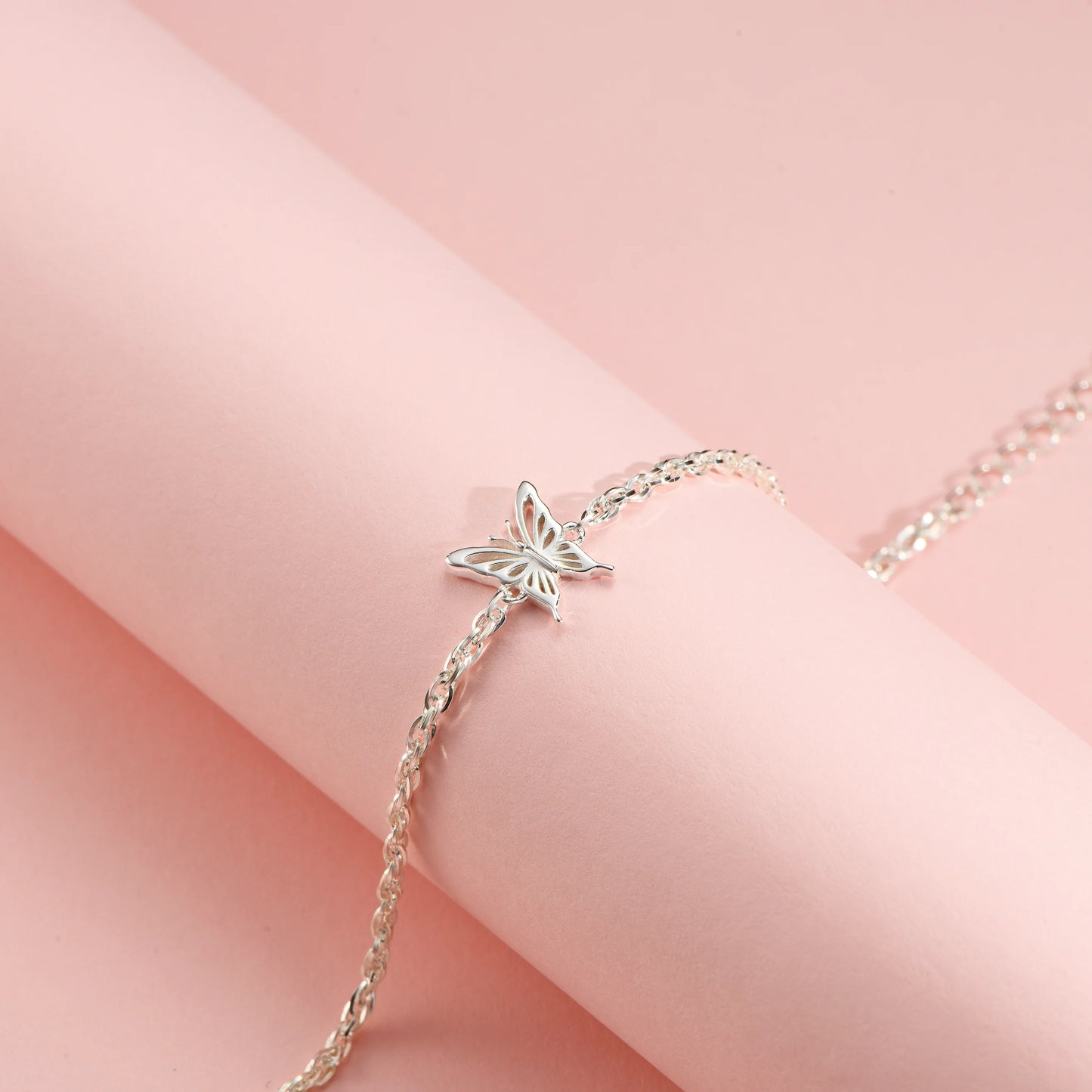 Wings of Grace Silver Bracelet