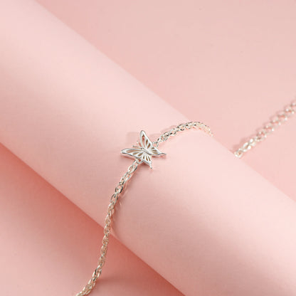 Wings of Grace Silver Bracelet