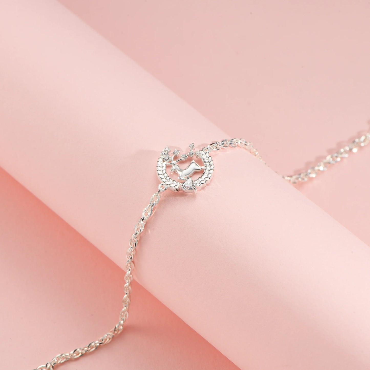 Everglow Reindeer Silver Bracelet