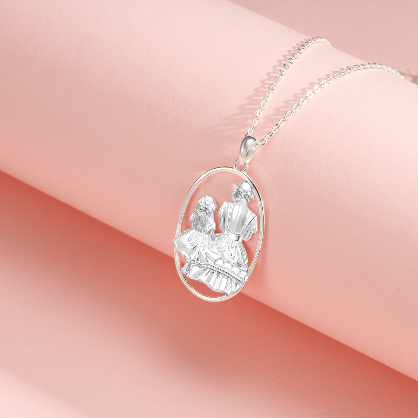 Soulyshine Mom and Princess Moment Silver Necklace