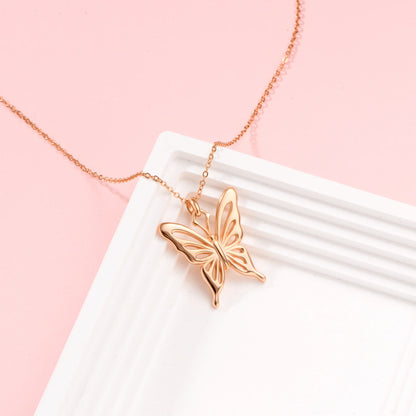 Soulyshine Wings of Grace Rosegold Vermeil Necklace