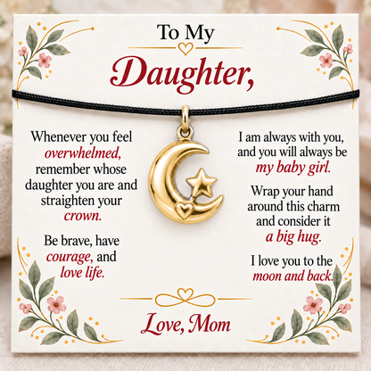 Moon and Star, Mom’s Endless Love — Main image, gold finish