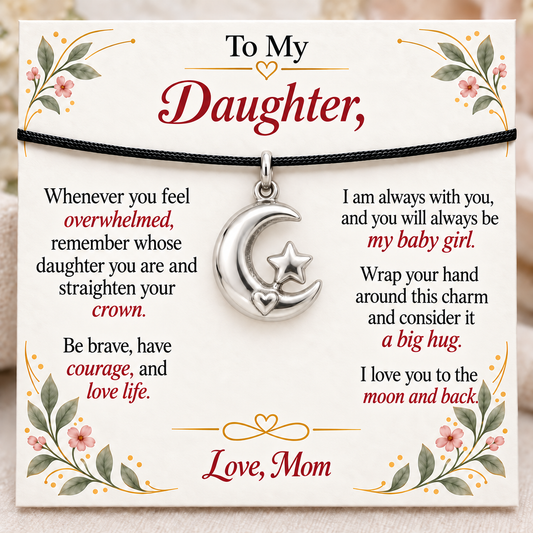 Moon and Star, Mom’s Endless Love — Main image, silver finish