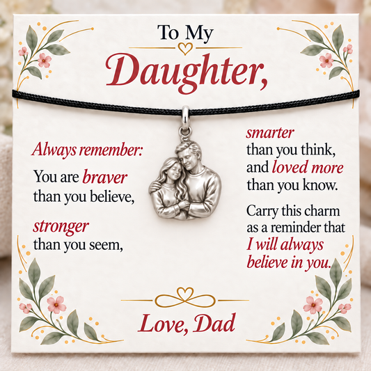 Dad’s Embrace, Stronger Than You Seem — Main image, silver finish