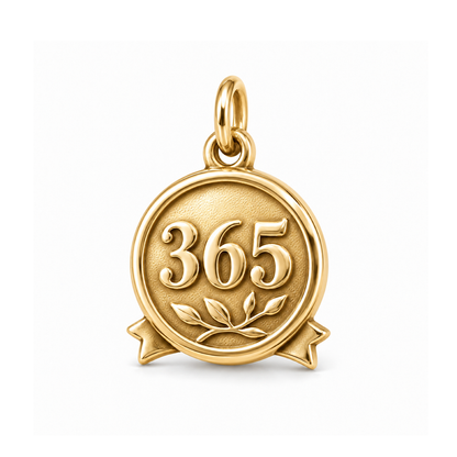 365 Days Strong Charm — Gold | charm-topics-remaining-444-2026-09-14 | topic-299