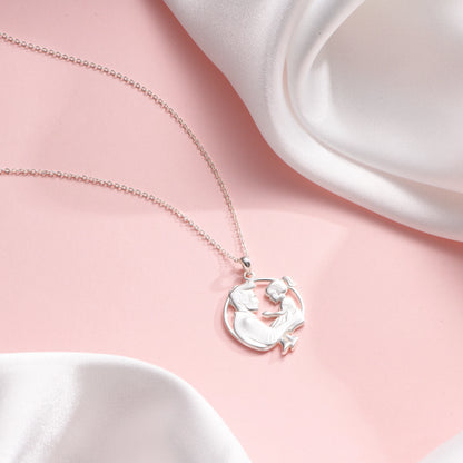 Soulyshine Daughter In Daddy’s Arms Silver Necklace