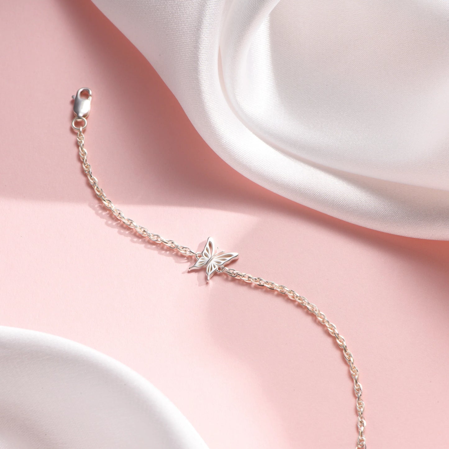 Wings of Grace Silver Bracelet