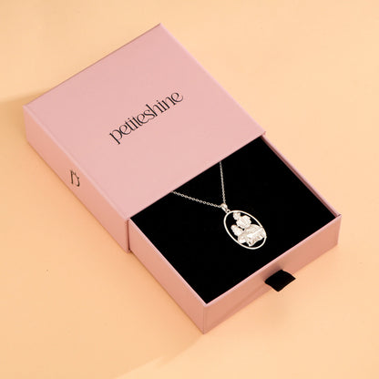 Soulyshine Mom and Princess Moment Silver Necklace